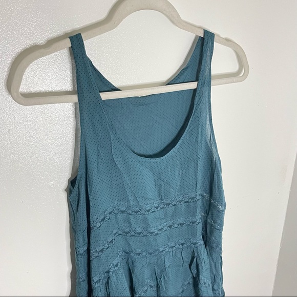 NWT Free People Intimately Free Voile Trapeze Slip Deep Turquoise - Picture 5 of 7